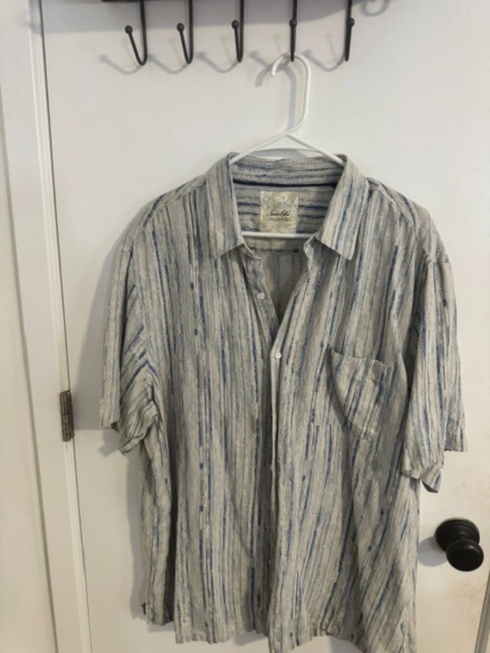 Tasso Elba Island Casual Linen Shirt, Size 2XL